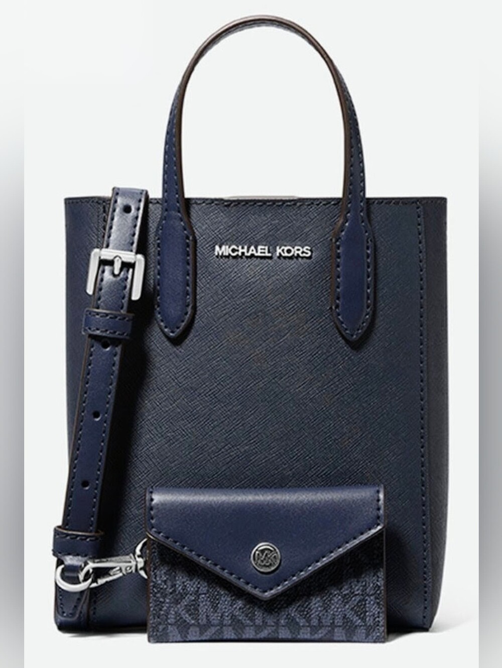 MICHAEL KORS 🦋 VINCENT 'X-Small' LEATHER Conv. Crossbody & Card Case 🦋$348 R!